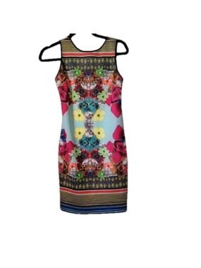 Clover Canyon Sheath Dress Kaleidoscope Multicolored XS